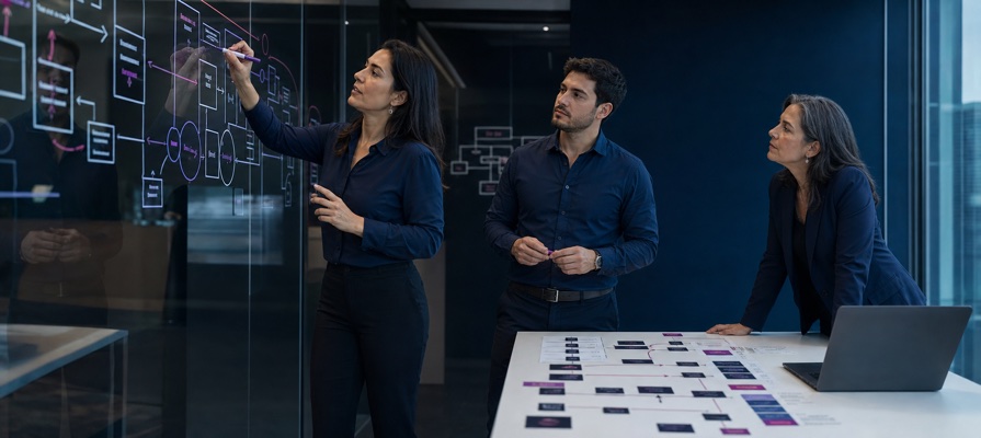 Equipo äGestBi diseñando la arquitectura del sistema